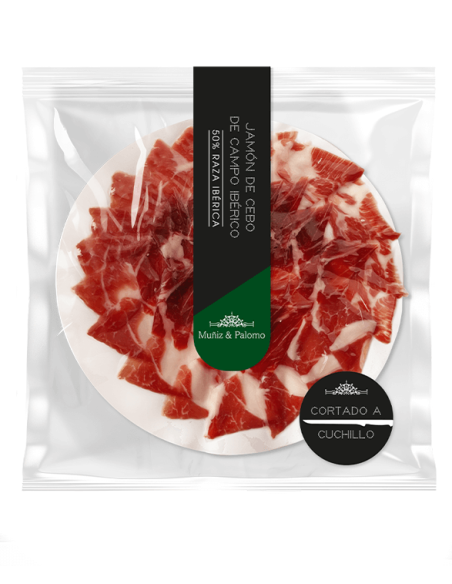 Jamón de Cebo de Campo | Cortado a Cuchillo | 50% Raza Ibérica Comprar Loncheados Ibéricos Online