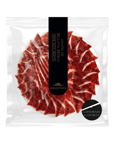 Jamón Ibérico de Bellota | Cortado a Cuchillo | 100% Raza Ibérica Comprar Loncheados Ibéricos Online